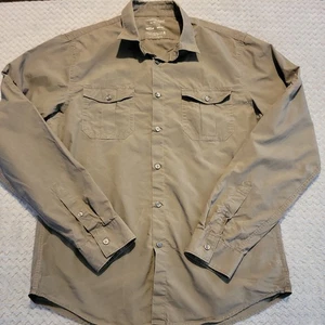 Gap Shirt Mens Size Medium Grey Slim Fit Long Sleeve Preowned - Picture 1 of 12