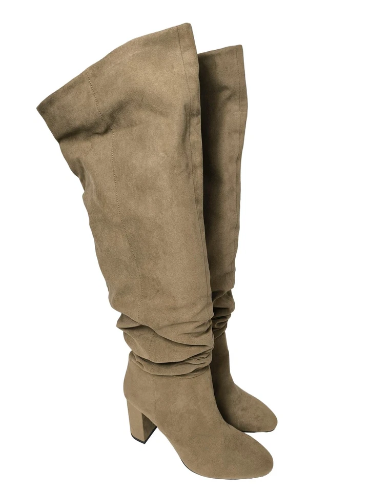 H&M Botas sobre la rodilla Mujeres Botas altas Talla EU 40 marrón look casual - Imagen 1 de 4