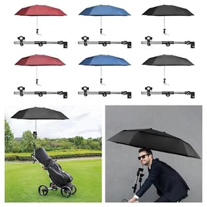 Chair Umbrella with Clamp Sun Protection 360 Degree Adjustable Sunshade - Picture 1 of 36
