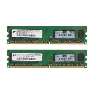 Micron 4GB 2x 2GB PC2-6400 DDR2 800MHz 240Pin CL6 DIMM RAM Computer intel Memory - Picture 1 of 6