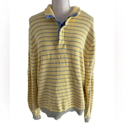 Suéter Pullover Brooks Brothers Para Hombre Grande Mezcla Algodón Lana Rayas Foto 1 de 4