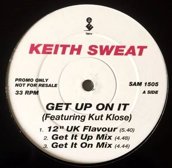 KEITH SWEAT ‎- Get Up On It (ft Kut Klose) (12") (Promo) (G+/NM) - Image 1 of 1