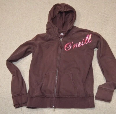O'Neill Sudadera con Capucha Marrón Juvenil Grande Cremallera Completa Peso Pesado Foto 1 de 3
