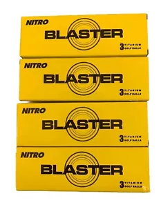 1 dozzina di palline da golf NITRO BLASTER TITANIUM ~ GIALLE ~ 4 maniche ~ 1 dozzina ~ NUOVE - Foto 1 di 3