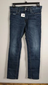 Express Men's Blue Stretch Denim Jeans Size 32x32 Slim Fit Stylish Casual Pants - Picture 1 of 24