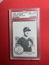 1985 MARK MCGWIRE ROOKIE #17 PSA 10 GEM MINT CHONG MODESTO A'S RARE RC BIG MAC