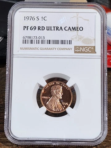 1976 S Lincoln 1c, NGC Certified PF 69 UCAM RD, 013 Cover