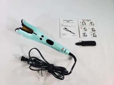CHI Spin & Curl Ceramic Rotating Curler Curling Iron - Mint Green - Image 1 of 4