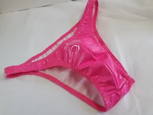 Tanga de PVC personalizada para hombre Rio o breve completo o s m l o xl vinilo 4 vías hecha a mano EE. UU. - Imagen 1 de 7