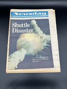 1986 JAN 29 NEW YORK NEWSDAY ZEITUNG - SHUTTLE CHALLENGER DESASTER - - Bild 1 von 2