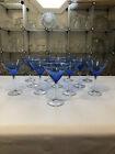 Vina Blue By The Libbey Glass Company   Twelve Martini Glasses