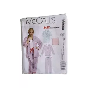 McCALLS M5990 - UNCUT Sewing Pattern, RR 18-20-22-24W Tops, Camisole,& Pants pj - Picture 1 of 3