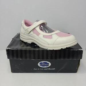 Dr. Comfort Women's Susie Diabetic Mary Jane Shoes Pink White Women's 12W New - Picture 1 of 9