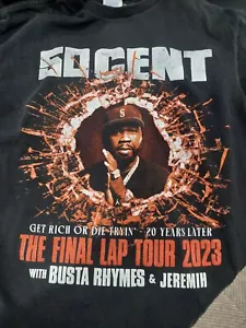 T-SHIRT COTONE ADULTO 50 CENTESIMI 'THE FINAL LAP' WORLD TOUR 2023 - TAGLIA M - Foto 1 di 6