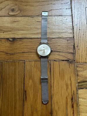 Lacoste Stainless Steel Gold Dial Quartz Watch WORKS! FREE SHIPPING - image 1 of 4