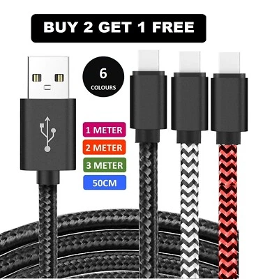 Charger for iPhone 1M 2M 3M Long Charger & Sync 6 7 8 XS 11 12 13 14 Pro Max - Image 1 of 4