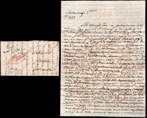 Navarra - Prefilatelia - Corella PE 5 - 1823 - Carta fechada en Cintruénigo - Imagen 1 de 1