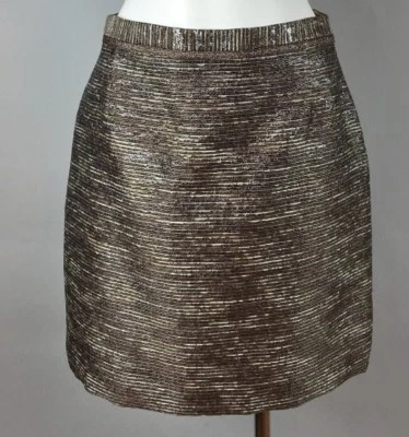 Новый ELIE TAHARI женщин Синди металлический Османская полоса карандаш юбка 2 розничной $298 - Изображение 1 из 3