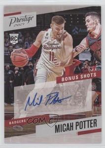2021-22 Chronicles Draft Picks Prestige Bonus Shots Signatures Micah Potter Auto