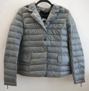 Anorak 50802CN Women's Sz Small Pewter Grey Blazer-Tailored Puffer Jacket - Picture 1 of 13