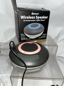 Wireless Speaker & Underwater Light Show Bluetooth Waterproof Preowned Tested - Picture 1 of 4