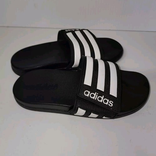 Scarpe da doccia sandali neri e bianchi Adidas slides bambino taglia 13k