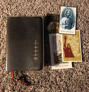 Maryknoll Missal 1966 Vatican II Ed PJ Kenedy & Sons NY Black Leather Cover - Picture 1 of 6