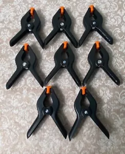 One Lot of 8 each, 3 inch Spring Clamps With Pivot Head - Picture 1 of 5