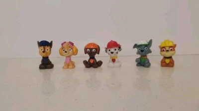 Paw Patrol 🚒 Mini Figuras Lote de 6 Juguetes Persecución Skye Zuma Marshall Escombros Rocosos  Foto 1 de 4