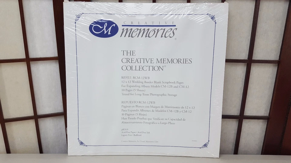 NIP Creative Memories Collections Wedding Border Blank  Pages 12 X12 RCM-12WB - Image 1 of 3