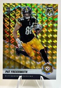 Pat Freiermuth 2021 Mosaic Reactive Yellow Prizm Rookie RC #332 Steelers