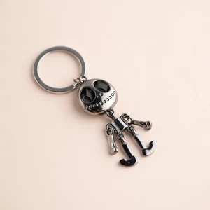 Cute Gun Silver Robot Puppet Skeleton Keychain Keyring Key Ring Novelty Gift - Picture 1 of 1