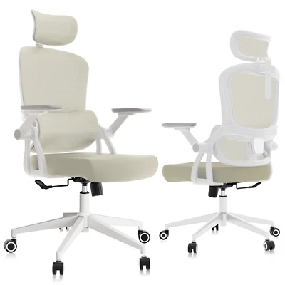 Silla de Oficina Ergonómica con Soporte Lumbar, Altura Ajustable, Reclinable Giratoria Foto 1 de 4