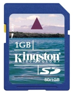 1GB KINGSTON FULL SIZE SD MEMORY CARD FOR CAMERAS NINTENDO 3DS Wii ETC - Picture 1 of 1