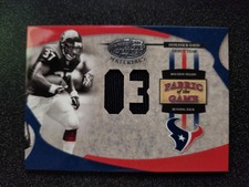 2005 Leaf Certified Materials Fabric Of The Game Domanick Davis Jersey Card /103