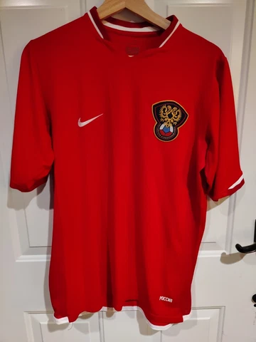 Nike Sphere Dry Russia Football Soccer Red Shirt Jersey Sz Medium M Cover