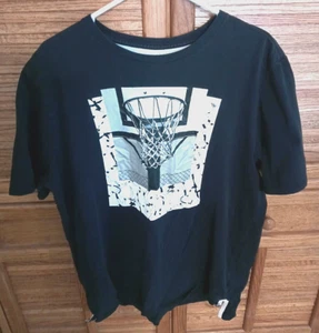 The Nike Tee Uomo XL Maglietta Maglietta Maglietta Basket Hoop Net Nero - Foto 1 di 5