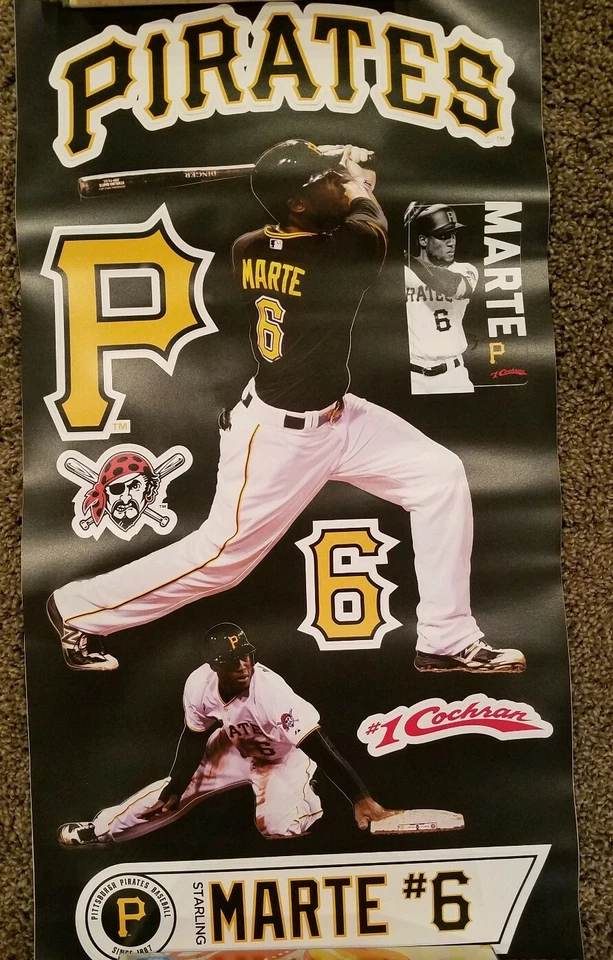 STARLING MARTE - Pittsburgh Pirates SGA NEW fathead Wall Decals Stickers - Image 1 of 1
