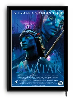 AVATAR Light up movie poster framed lightbox led sign home cinema man cave den