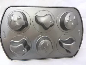Wilton BakeWare Halloween fantasma calabaza magdalenas pastel sartén hoja molde para hornear - Imagen 1 de 2