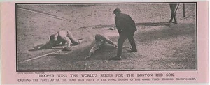 1915 Polizei Gazette Schnitt Foto 3 1/2" x 9 1/2" Hooper gewinnt die 1915 World Series - Bild 1 von 1