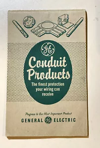 Libro de notas publicitarias vintage 1958 GE Conduit Products - Imagen 1 de 5