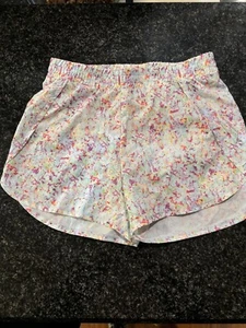All In Motion Girls 10/12 Athletic Short Multicolored Print Running Fitness Play - Picture 1 of 4