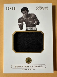 Sugar Ray Leonard 2024 Keepsake Edition Gem Relic Jumbo Jersey 97/99... - Picture 1 of 4
