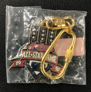 1997 MLB All-Star Game Cleveland Indians Keychain VTG Souvenir Baseball SEALED! - Picture 1 of 2