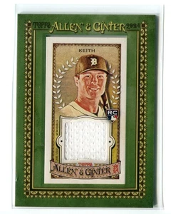 2024 Topps Allen & Ginter Colt Keith Jersey Relic Tigers RC - Picture 1 of 2