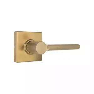 Defiant Tonebridge Brushed Gold Passage Hall/Closet Door Lever with Square Rose - Picture 1 of 2