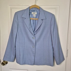 Blazer Pendleton Mujer Talla 12 Lana Virgen Azul 2 Botones - Imagen 1 de 7