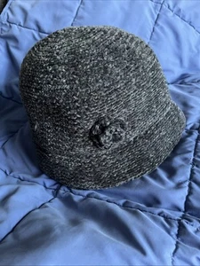 August Hat Company Ladies Woman’s Grey Cloche Chenille Hat with Flower OS - Picture 1 of 3