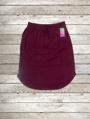 Новый с Ярлыками Zenana женщин плюс размер 2 X тюльпан кромки юбка карманы шнурка талии красный - Изображение 1 из 4